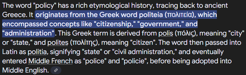 Policy - The True Etymon For The Miseducated 2025